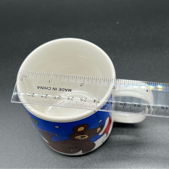 Christmas Teddy Bear Joy Coffee Mug Grant Howard Made in Korea Winter Holiday - Picture 8 of 8